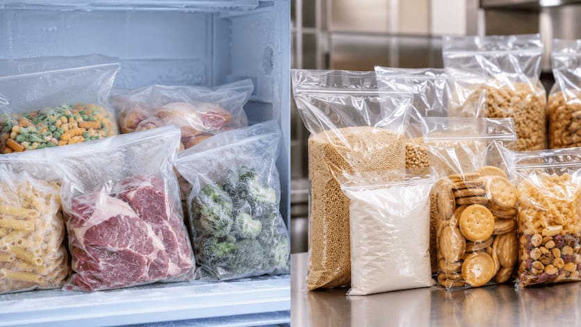 Sacos plásticos para alimentos em PEBD ou PP: qual comprar para cada aplicação?