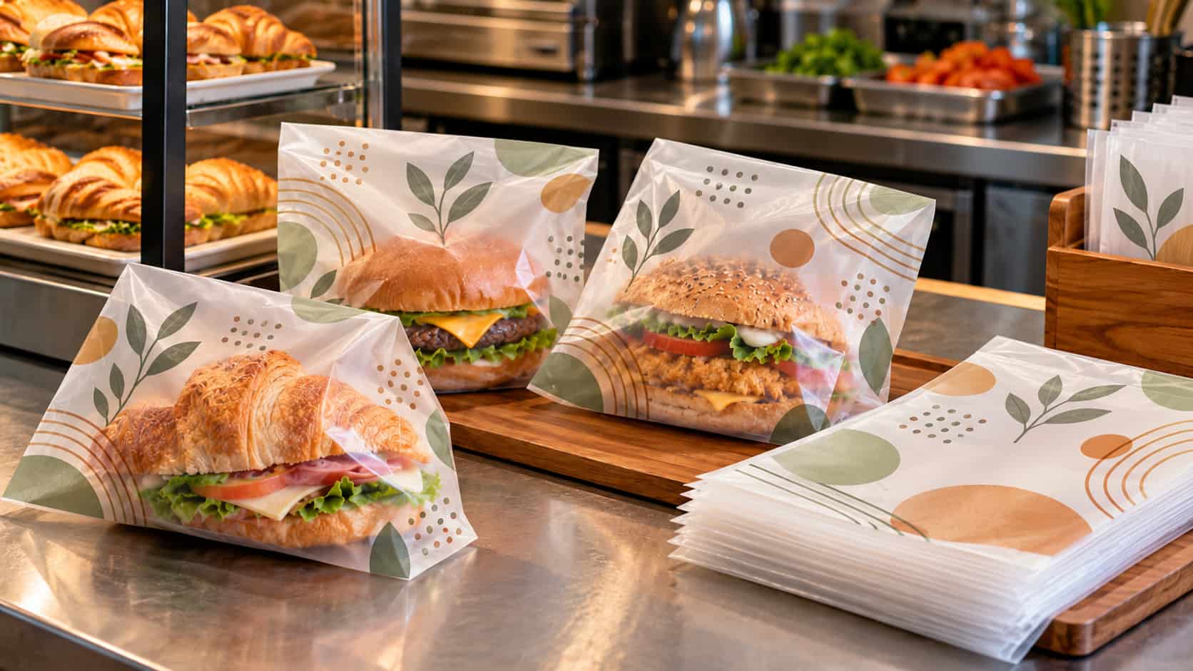 Sacos plásticos personalizados para lanches: compre da fábrica